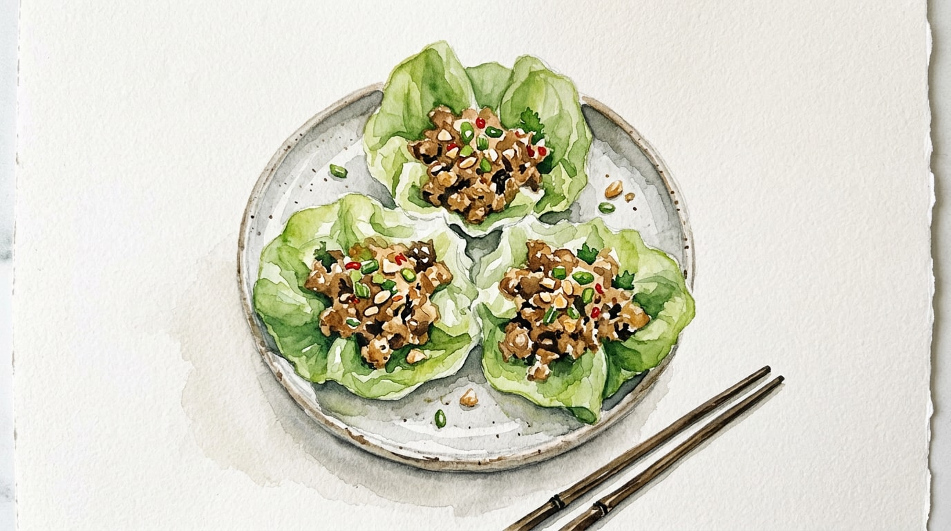 Asian-Inspired Turkey Lettuce Cups