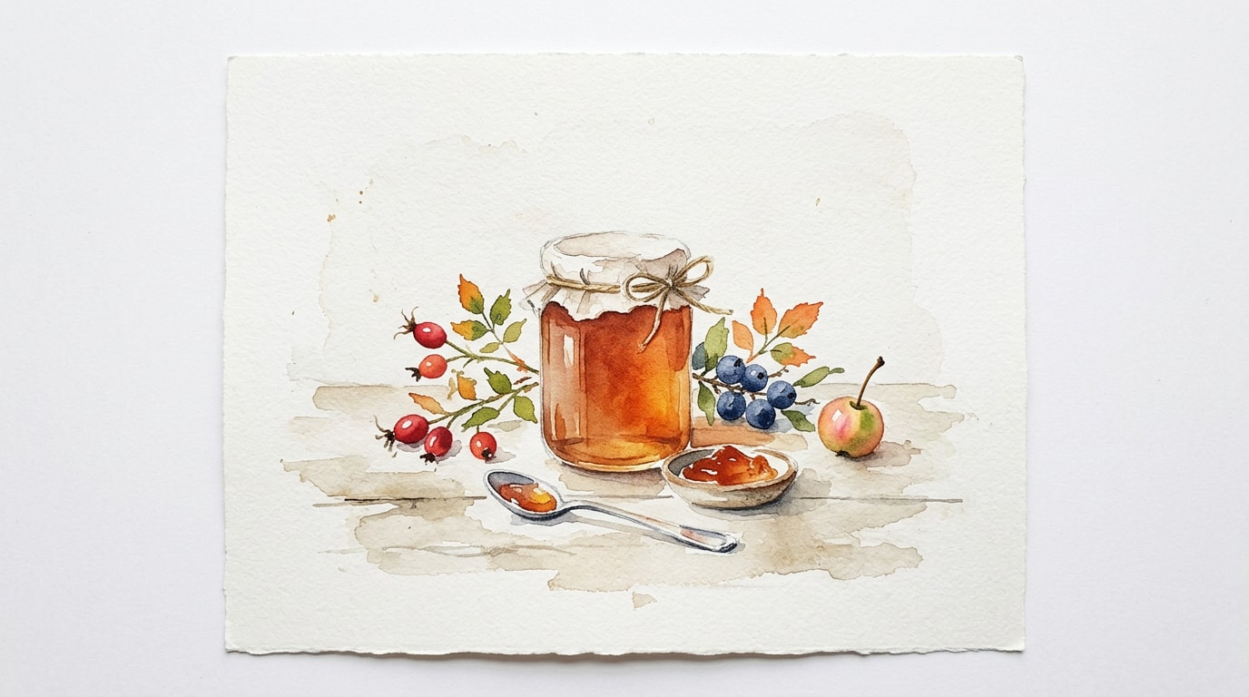 Autumn Hedgerow And Crab Apple Jelly