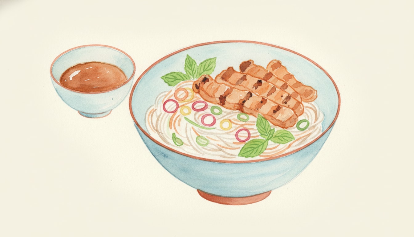 Bún Thịt Nướng (Vietnamese Grilled Pork Vermicelli)