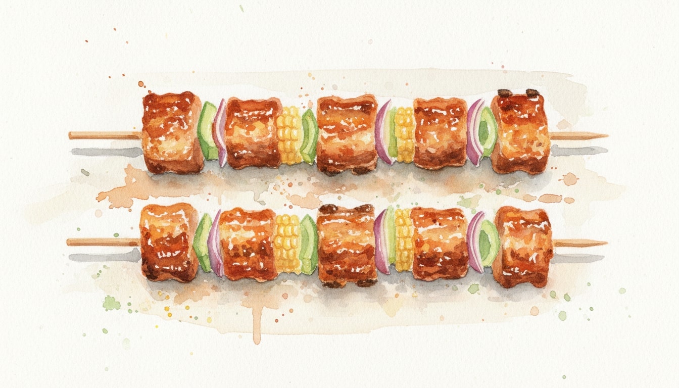 Baby Back Rib Kebabs