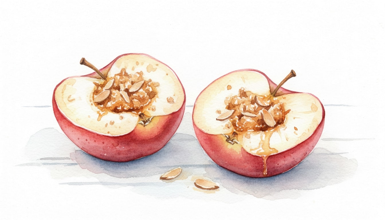 Baked Apples with Almond Brown Sugar Filling