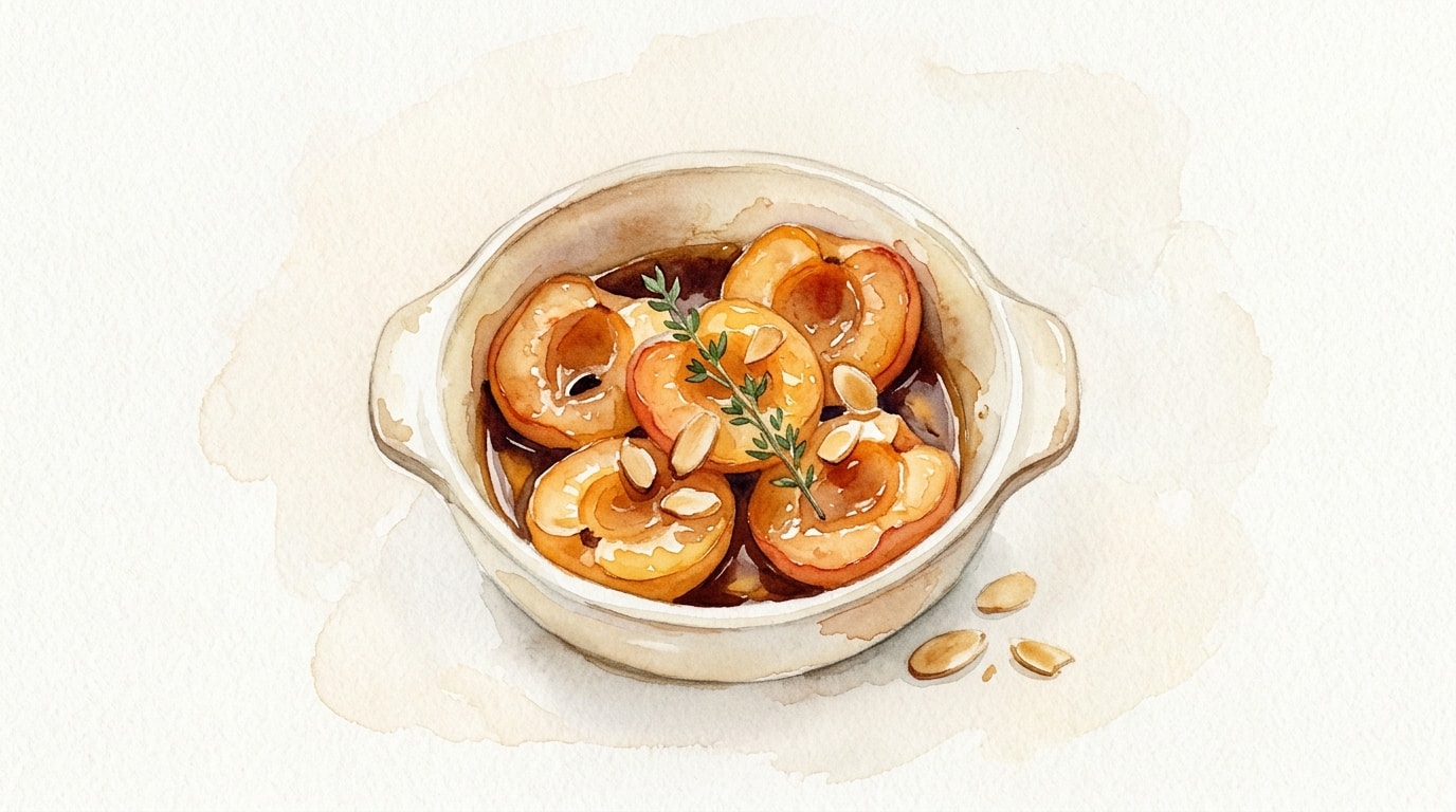 Baked Apricots with Kirsch