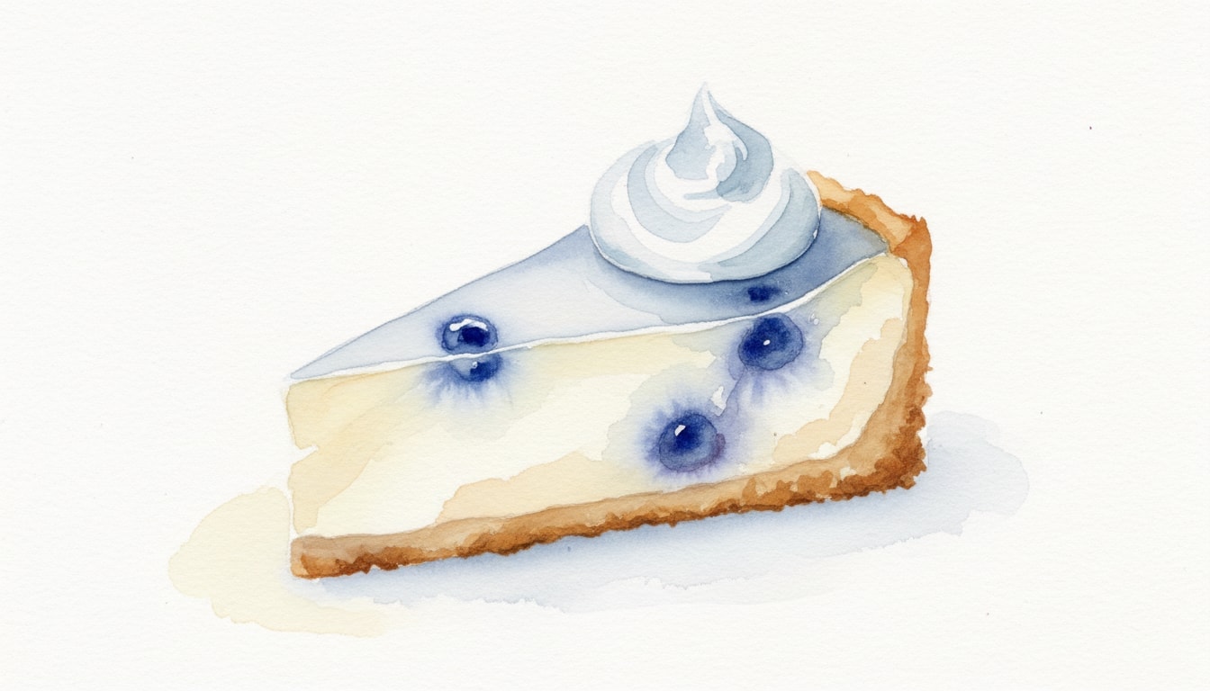 Baked Blueberry Cheesecake