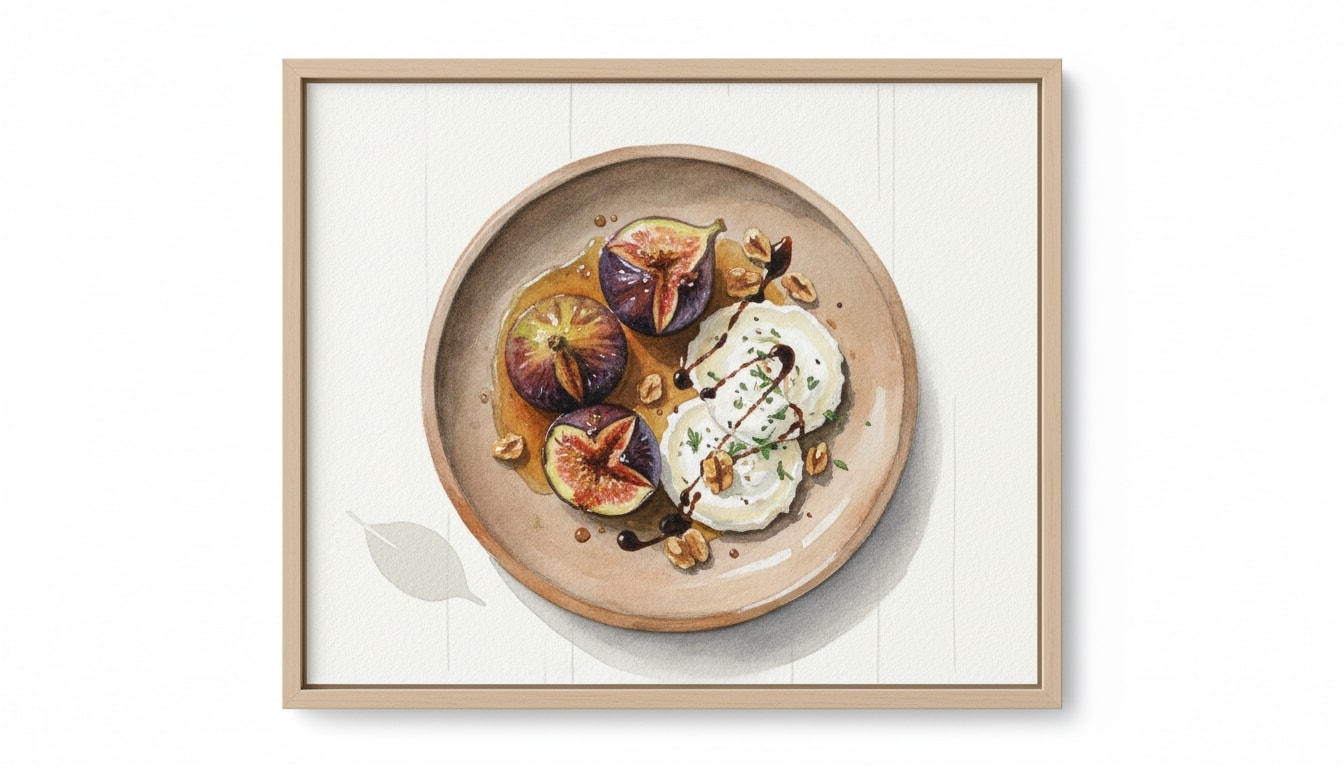 Baked Figs and Goat Cheese