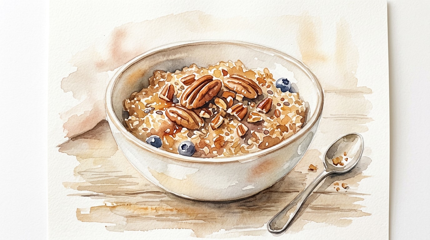 Baked Maple Pecan Breakfast Grains