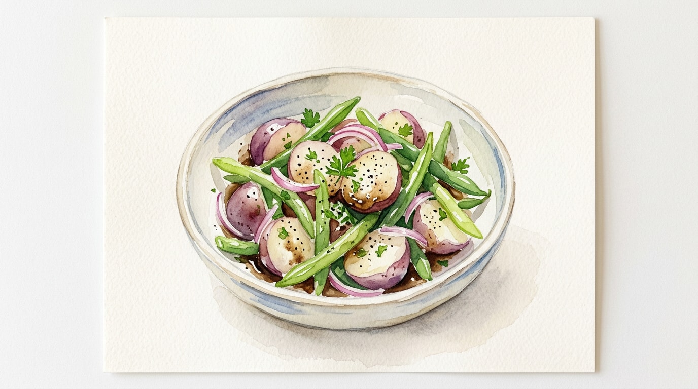 Balsamic Potato And Green Bean Salad