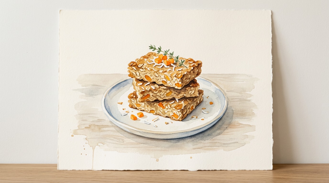 Banana Apricot Coconut Vegan Flapjacks