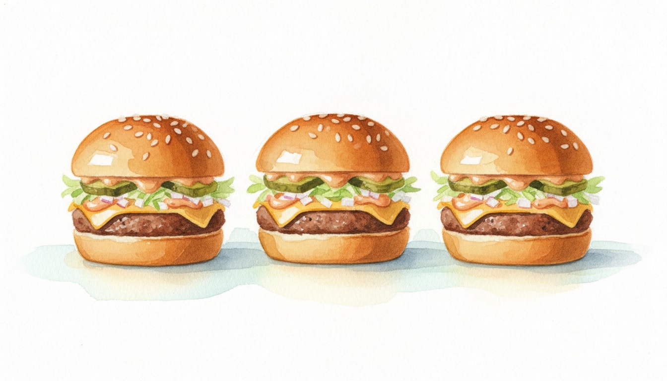 Big Mac Style Sliders with Brioche Buns