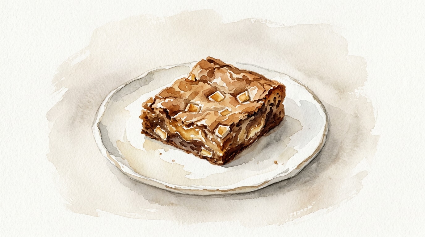 Bittersweet Caramelized White Chocolate Brownies