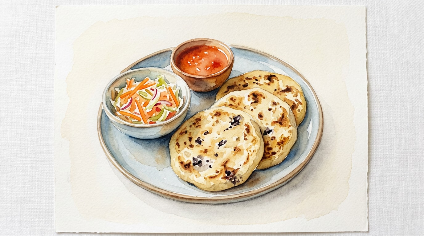 Black Bean and Cheese Pupusas