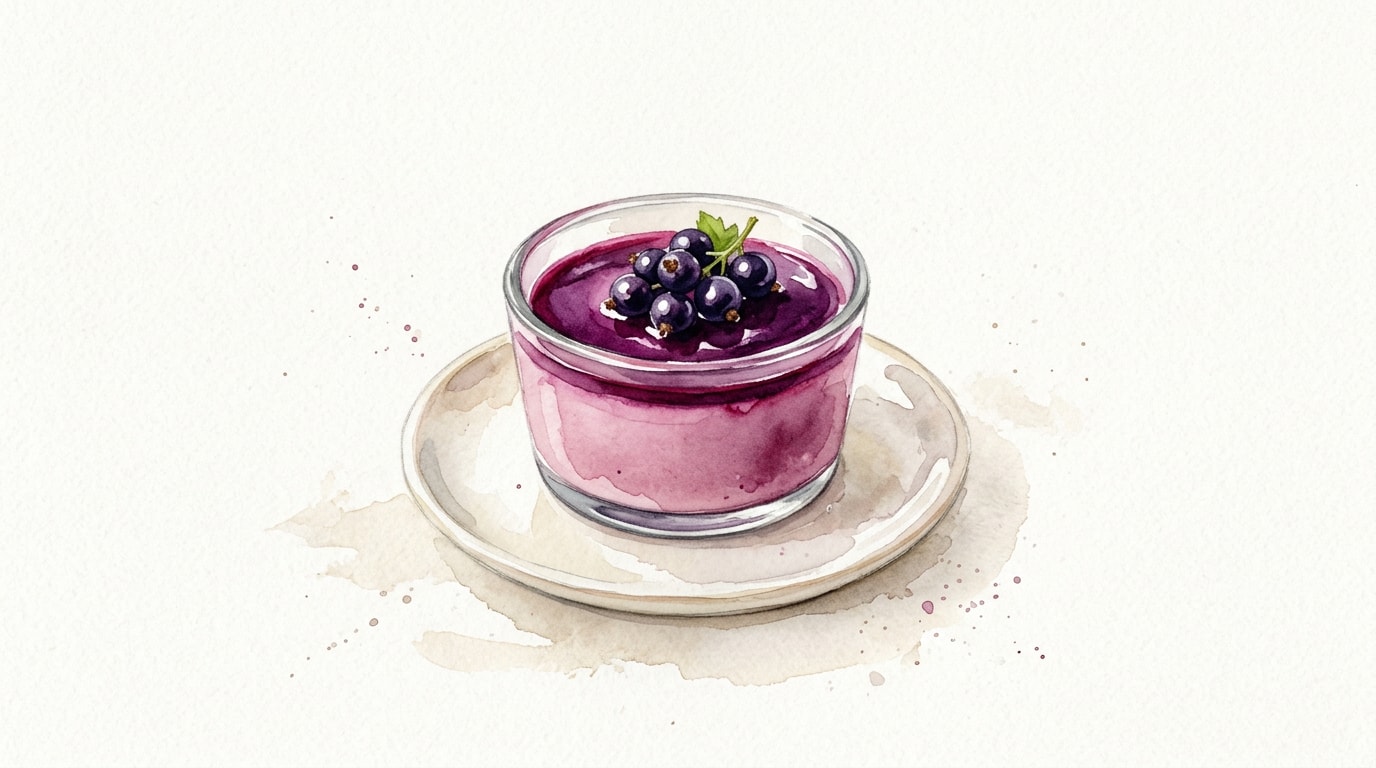 Blackcurrant Panna Cotta