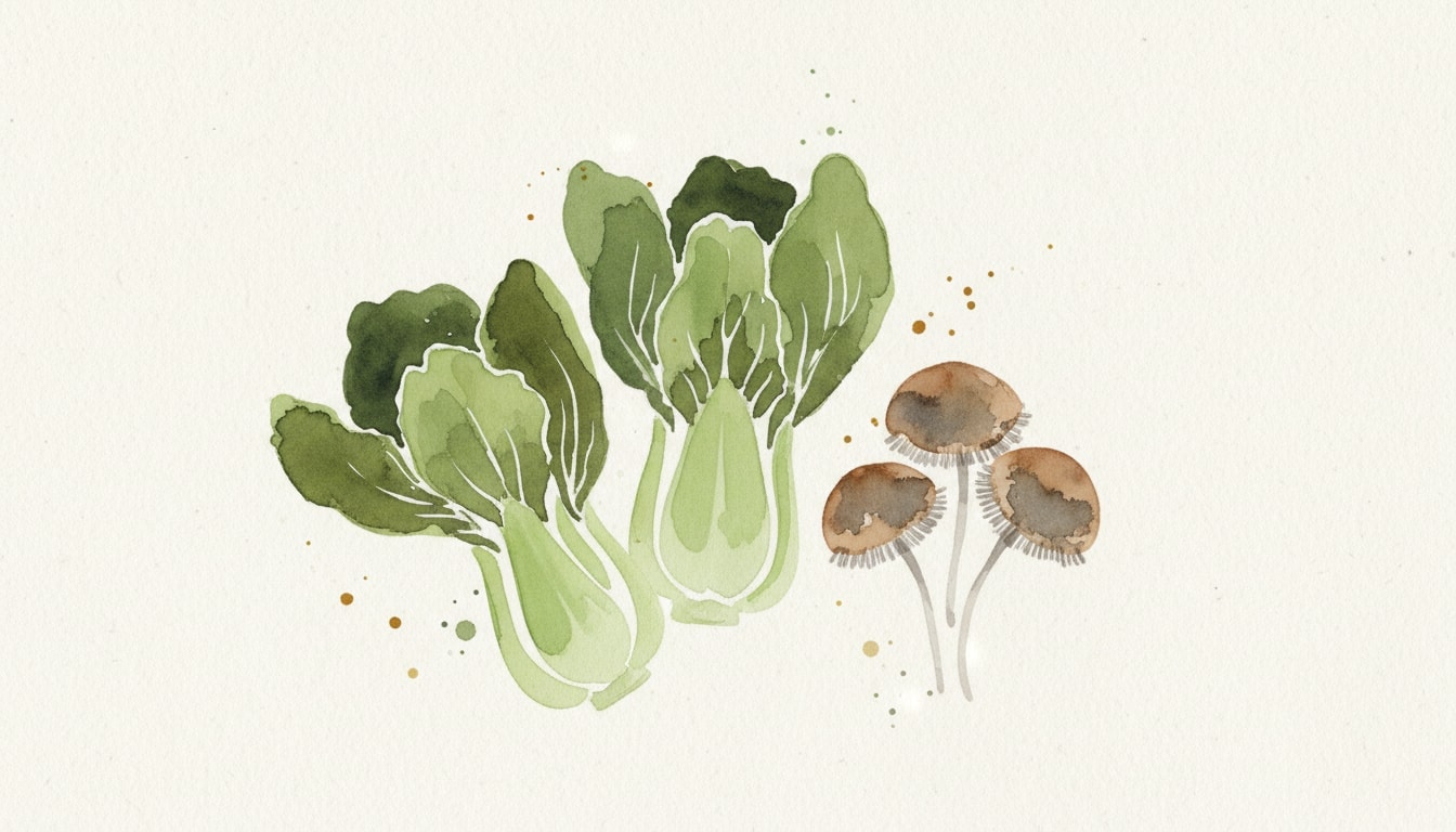 Bok Choy with Shiitakes