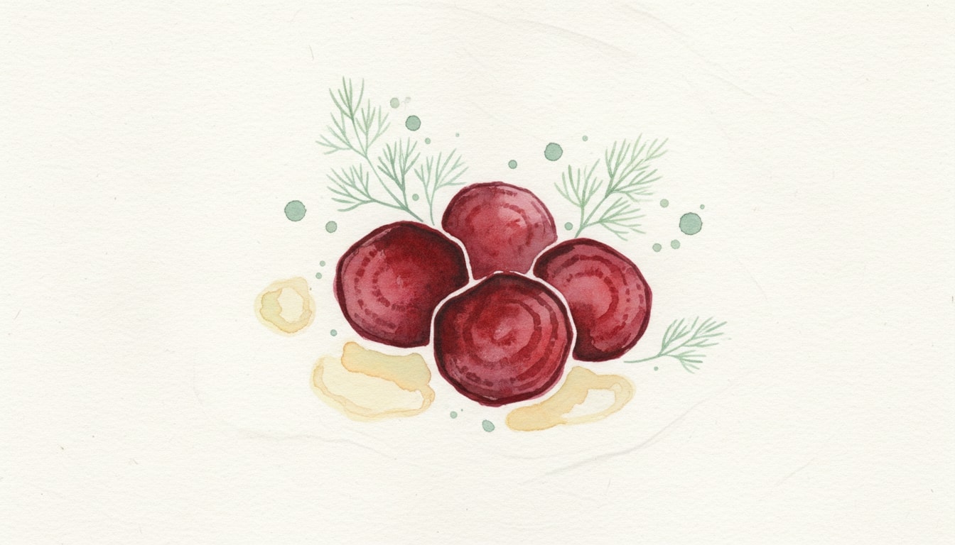 Braised Beets With Butter and Dill