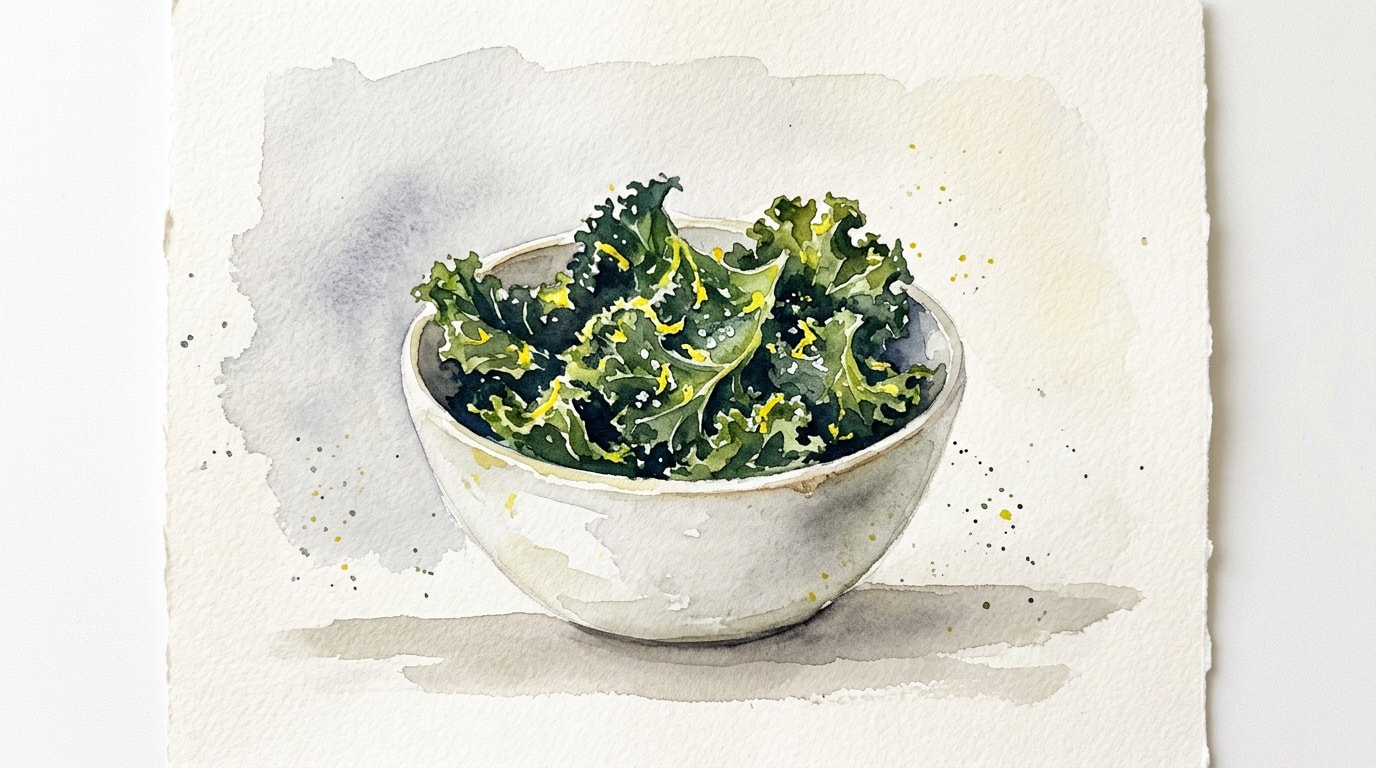Bright Lemon And Sea Salt Kale Chips