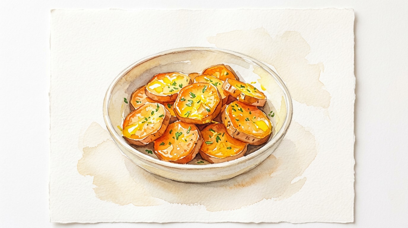 Bright Lemon-Glazed Baked Sweet Potatoes