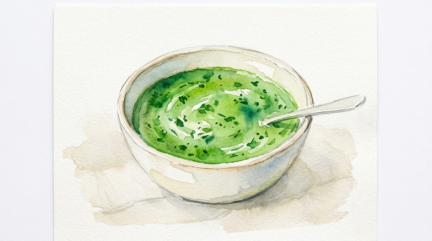 Bright Sorrel and Spinach Cream Sauce