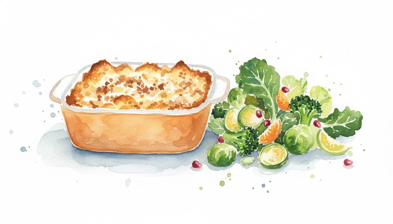 Brioche-Crusted Brassica Gratin with Bright Salad