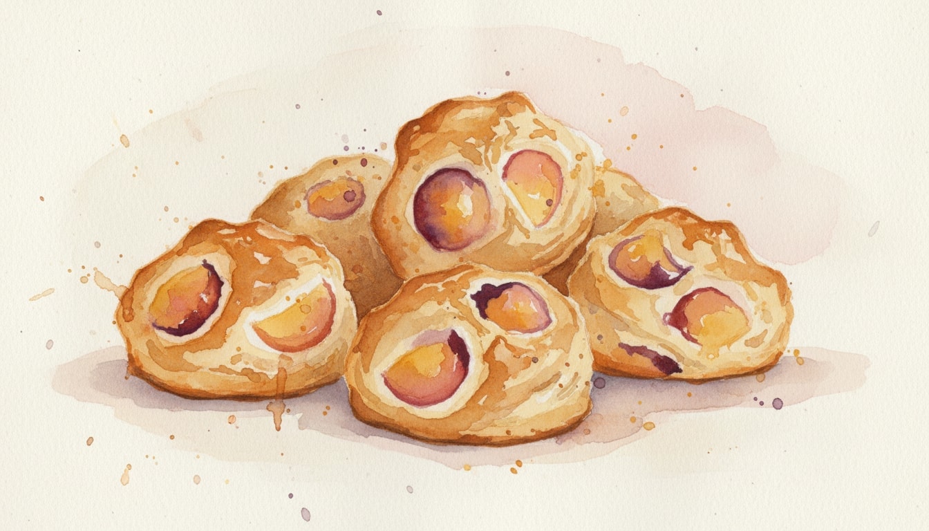 Brown Butter & Stone Fruit Scuffins