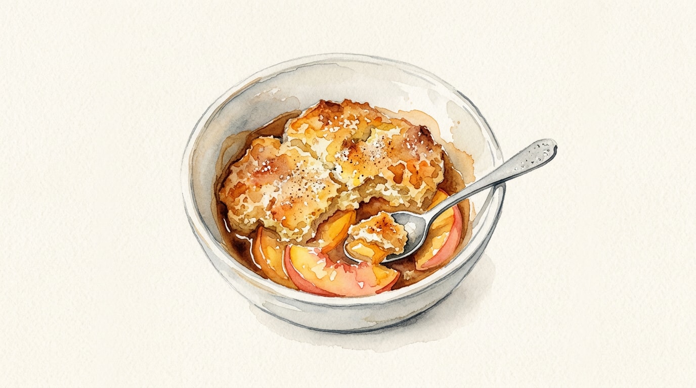 Brown Butter Buttermilk Peach Cobbler