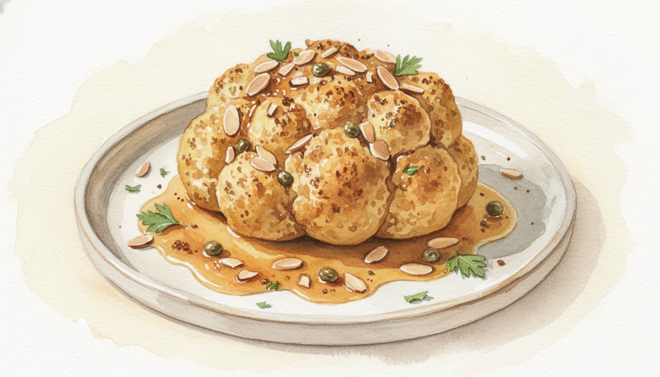 Brown Butter Cauliflower Amandine