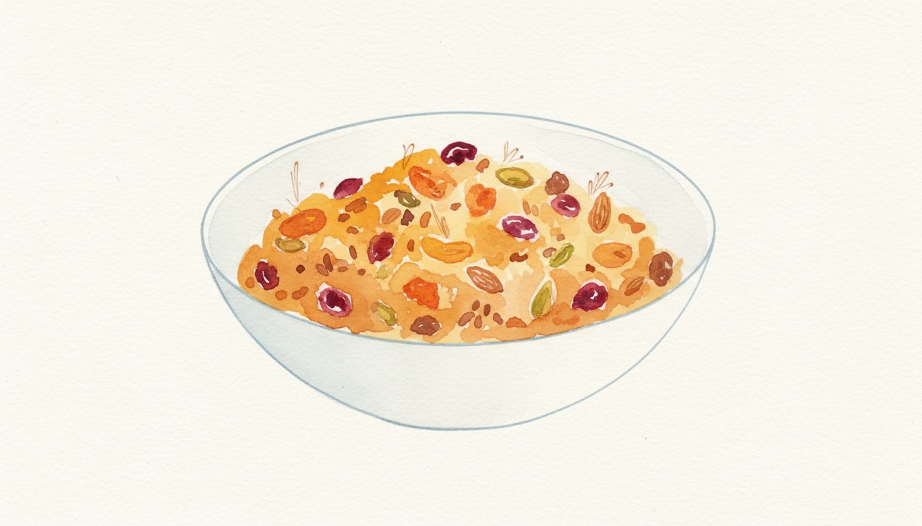 Bulgur Pilaf with Dried Fruit and Toasted Nuts