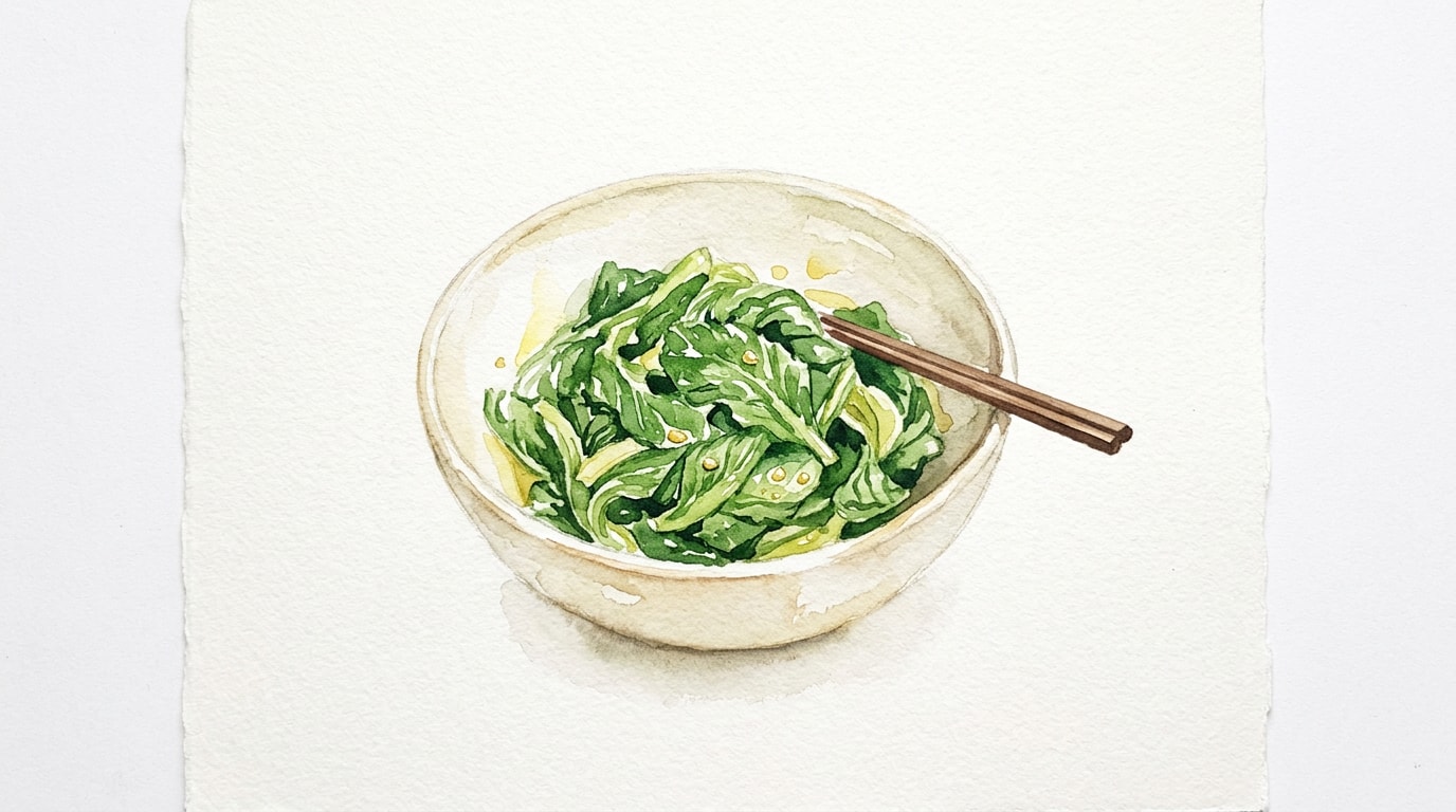 Butter-Blanched Mustard Greens With Mustard Oil