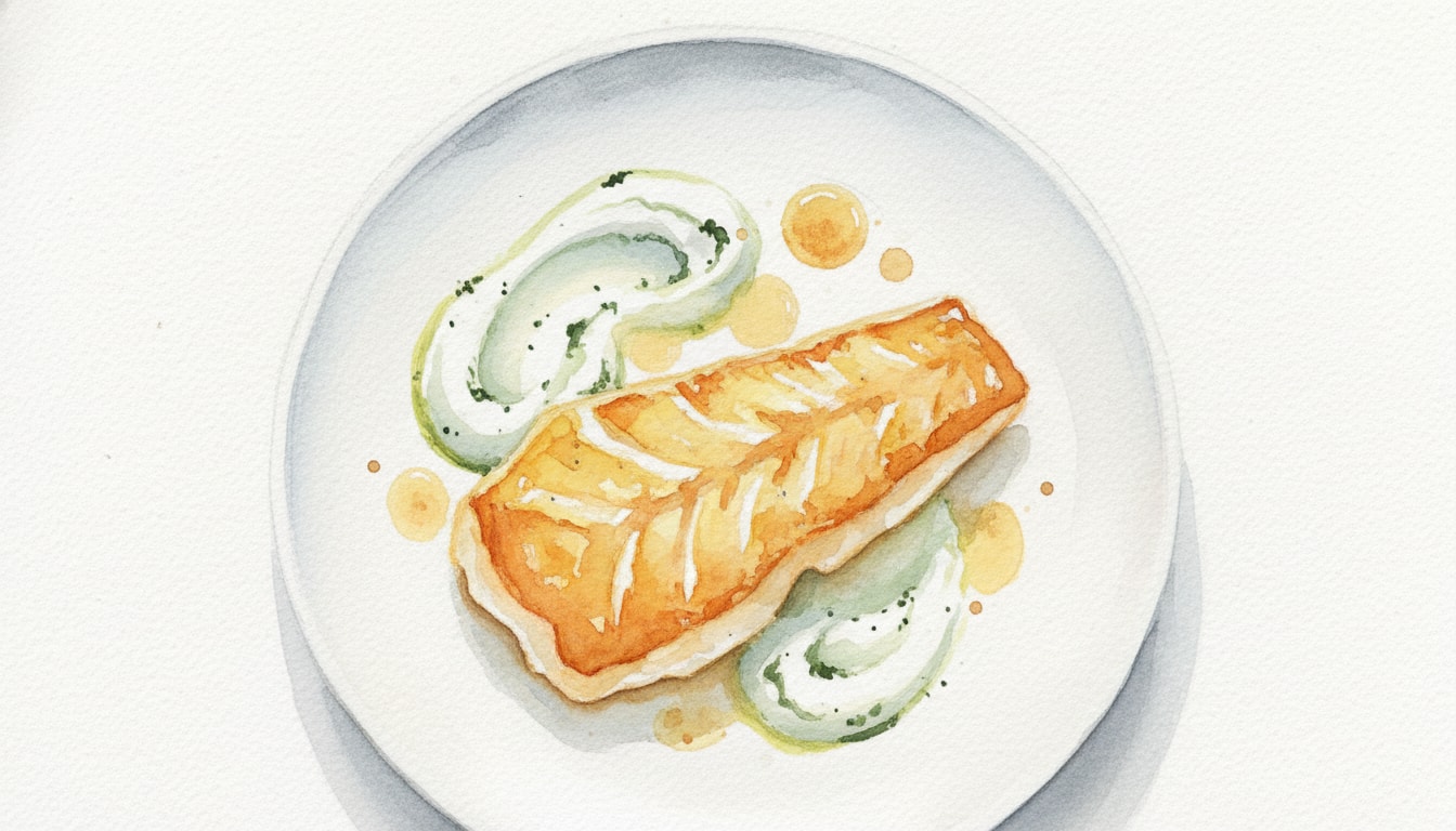 Butter-Braised Cod with Garlicky Herb Yogurt