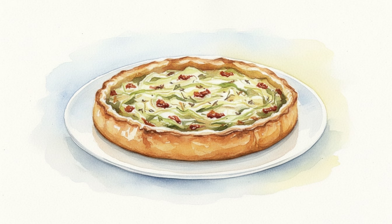 Cabbage and Onion Tart Provençale Style