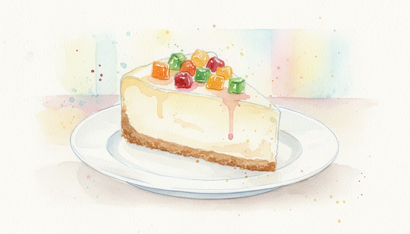 Candied Fruit Cheesecake