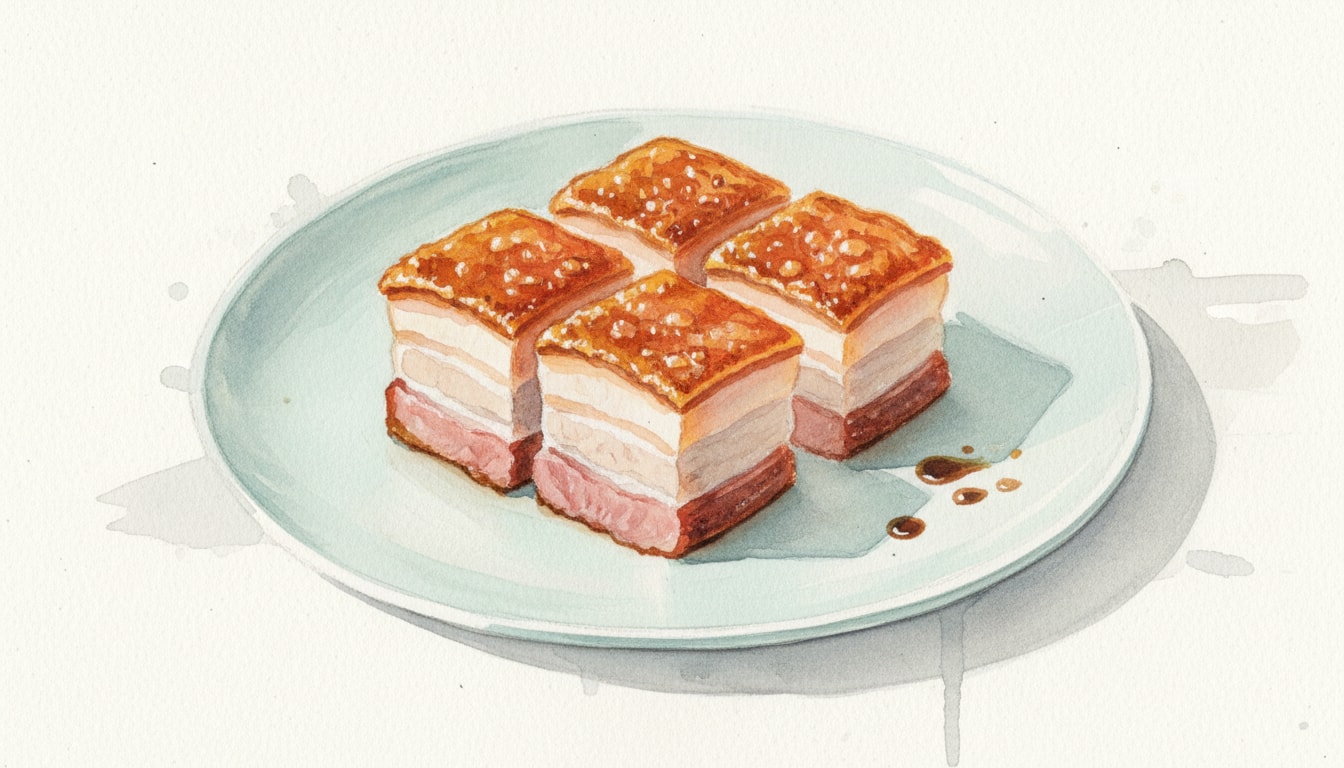 Cantonese Crispy Roast Pork Belly (Siu Yuk)
