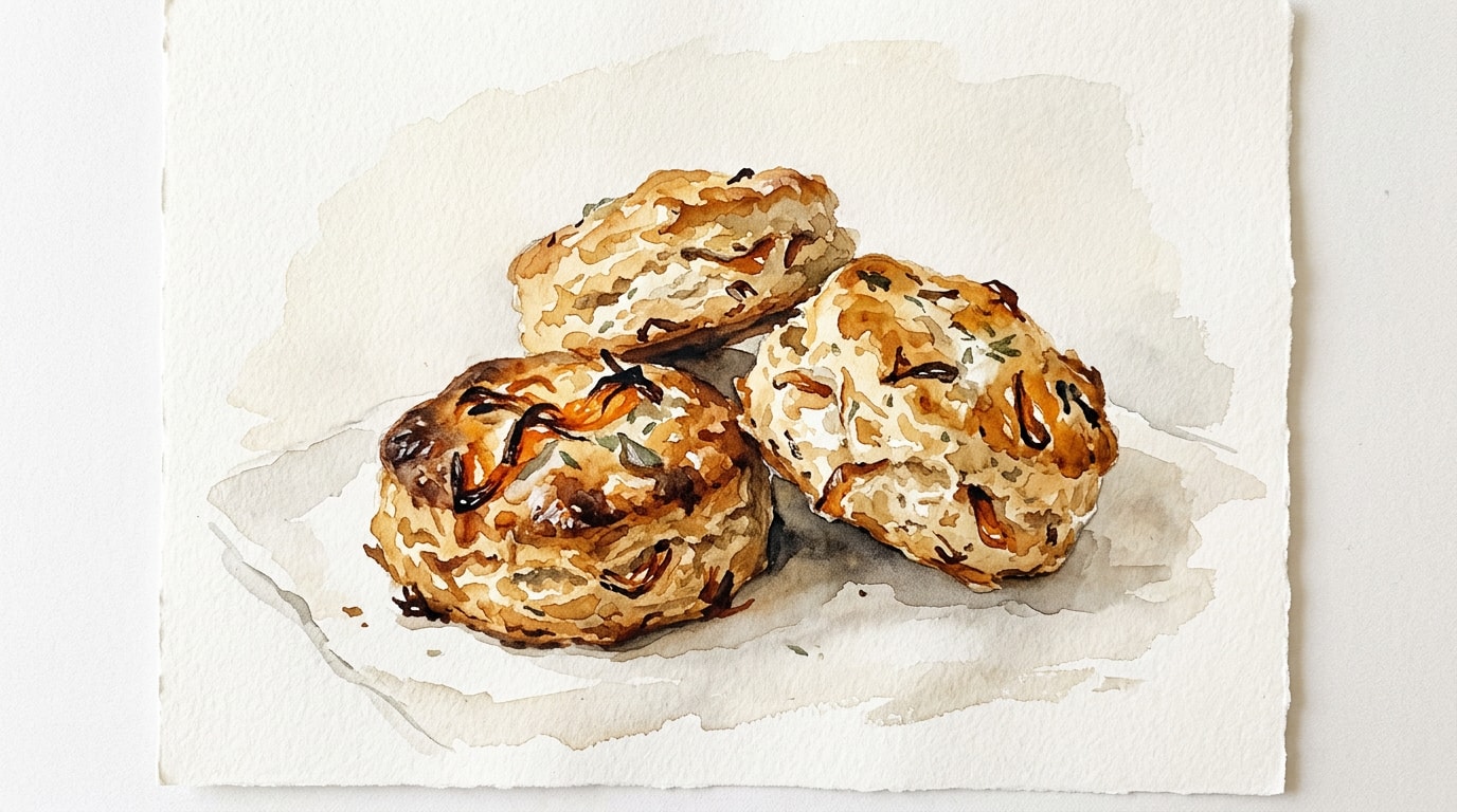Caramelized Onion Savory Biscuits