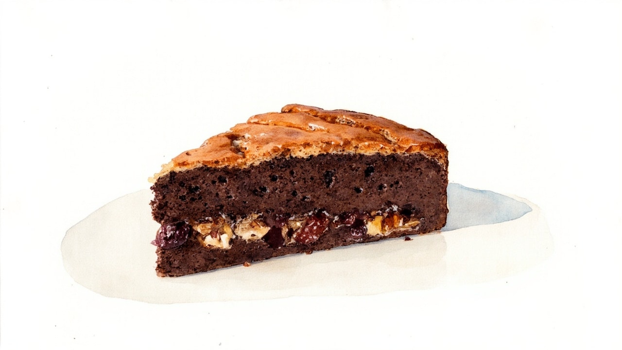 Caribbean Black Cake with Rum and Port