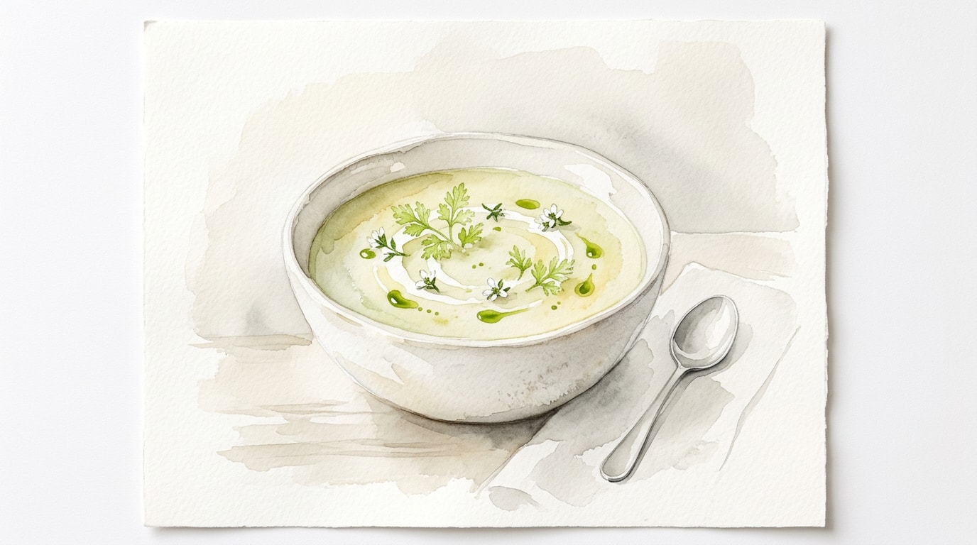 Celeriac, Potato, and Apple Veloute