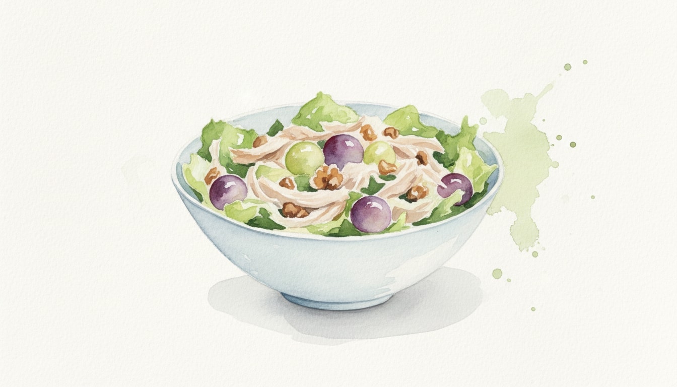 Chicken Salad with Walnuts and Grapes
