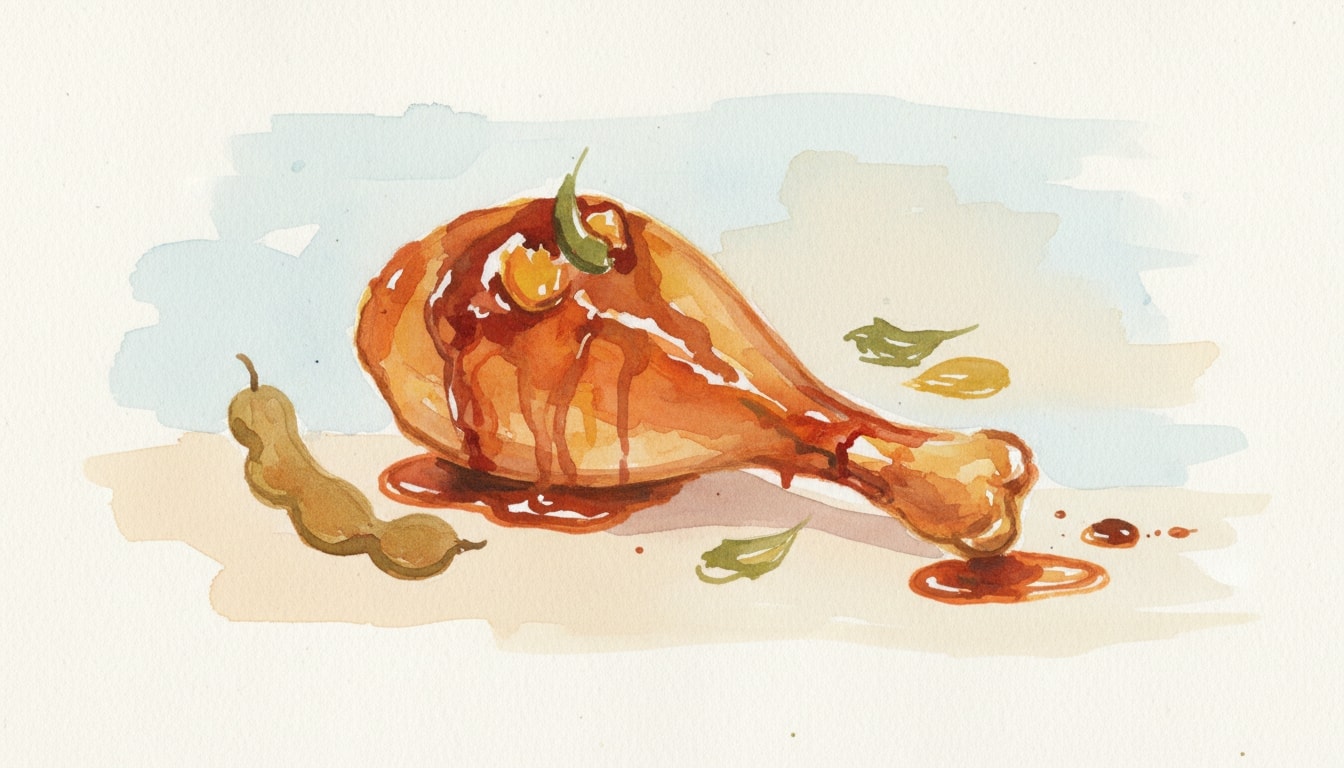 Chicken with Apricot, Tamarind and Chipotle Sauce