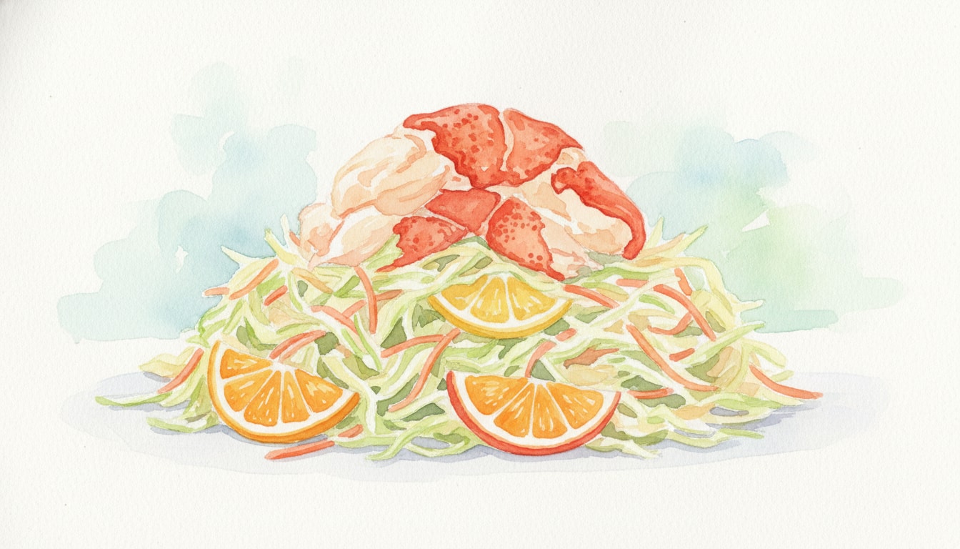 Chilled Lobster and Citrus Coleslaw