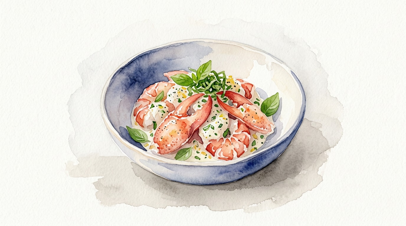 Chilled Lobster With Garlic And Basil Mayonnaise