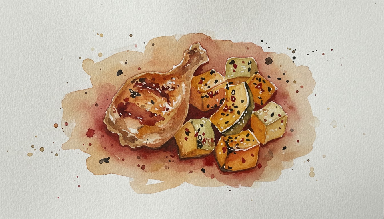 Chipotle-Sesame Sheet Pan Chicken & Squash