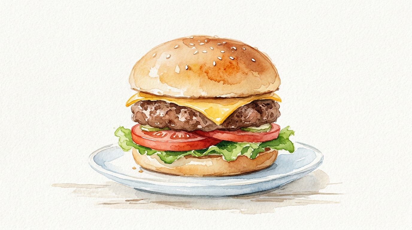 Classic All-American Beef Burger