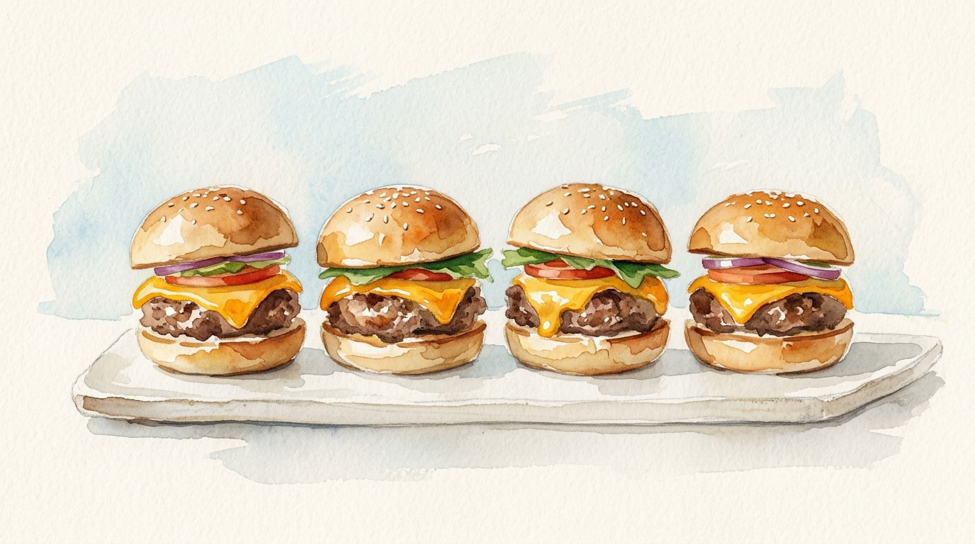 Classic American Cheeseburger Sliders