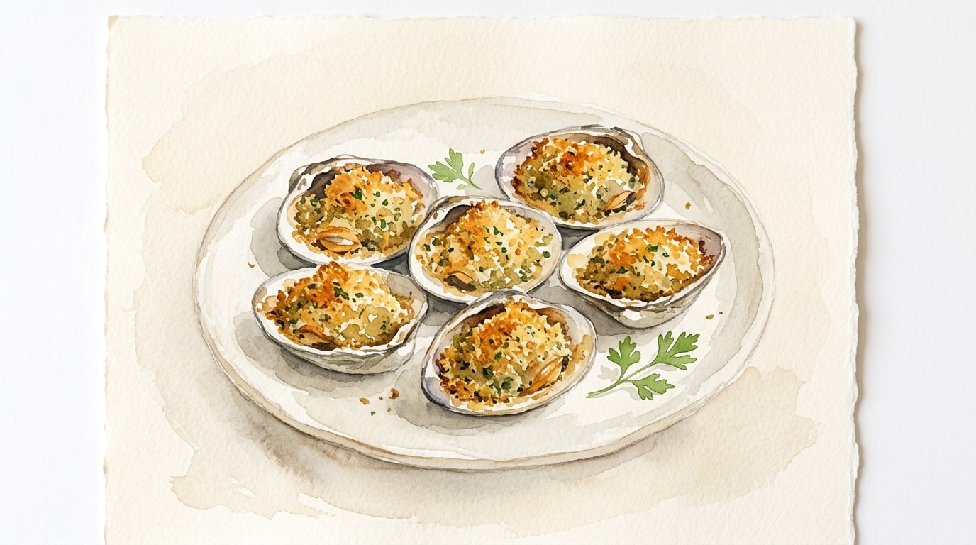Classic Baked Clams Oreganata