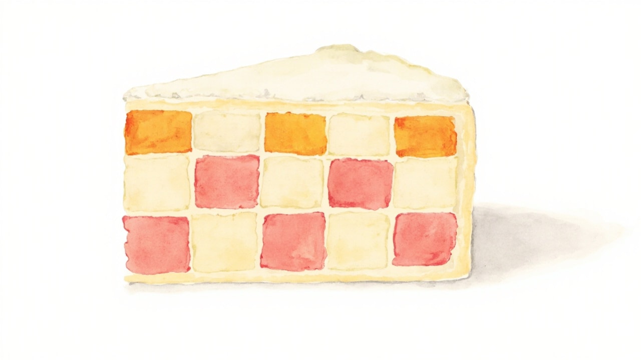 Classic Battenburg Checkerboard Cake