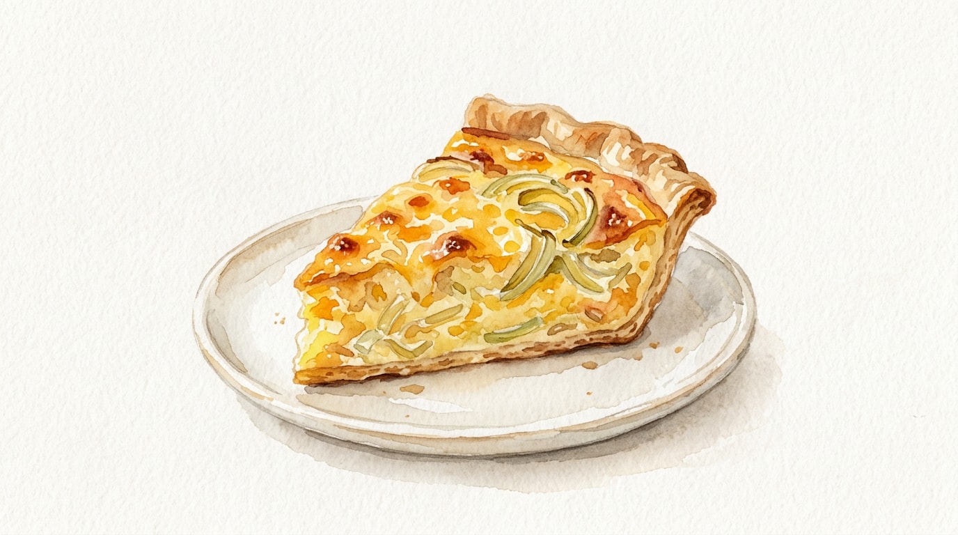 Classic Cheese and Onion Quiche