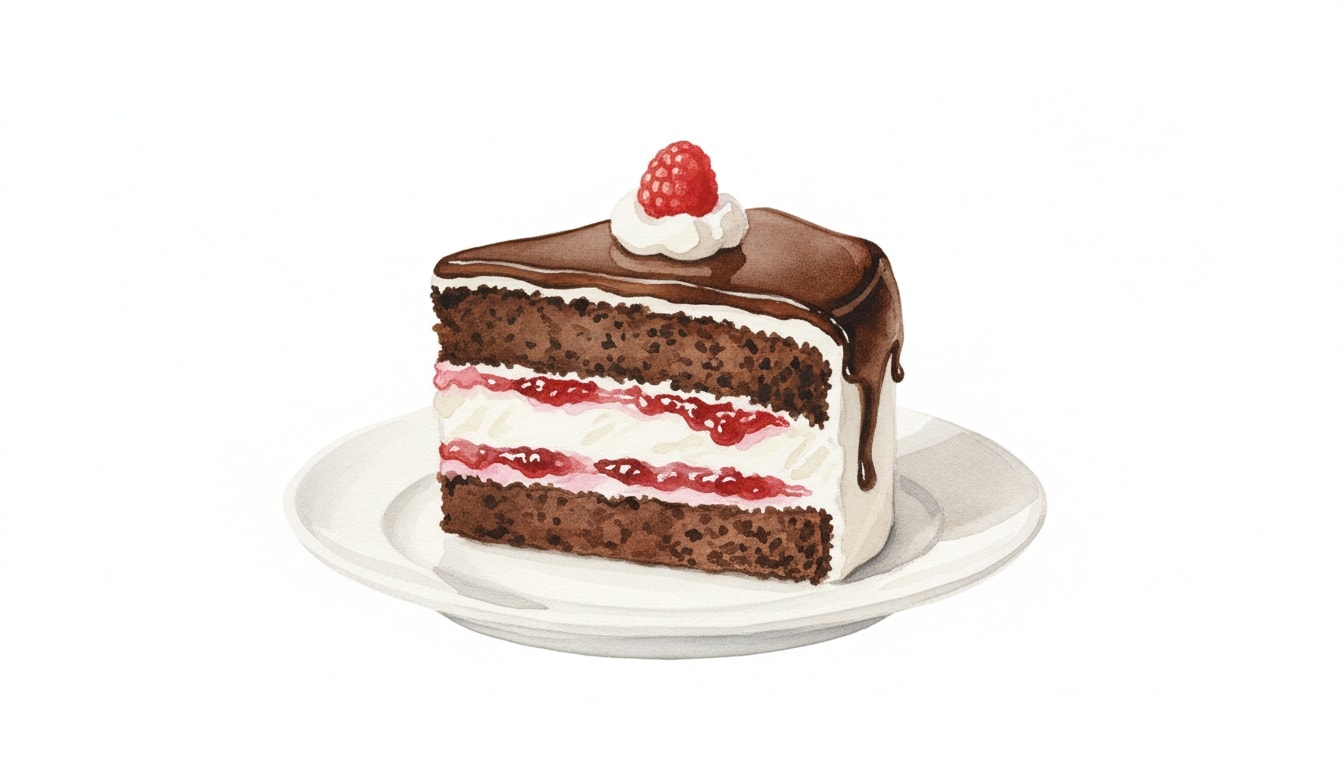 Classic Chocolate Jam and Cream Cake