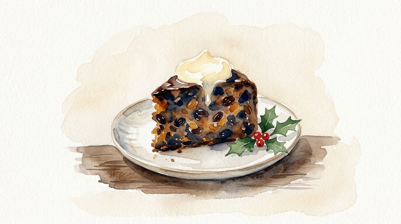 Classic Christmas Pudding with Brandy Butter