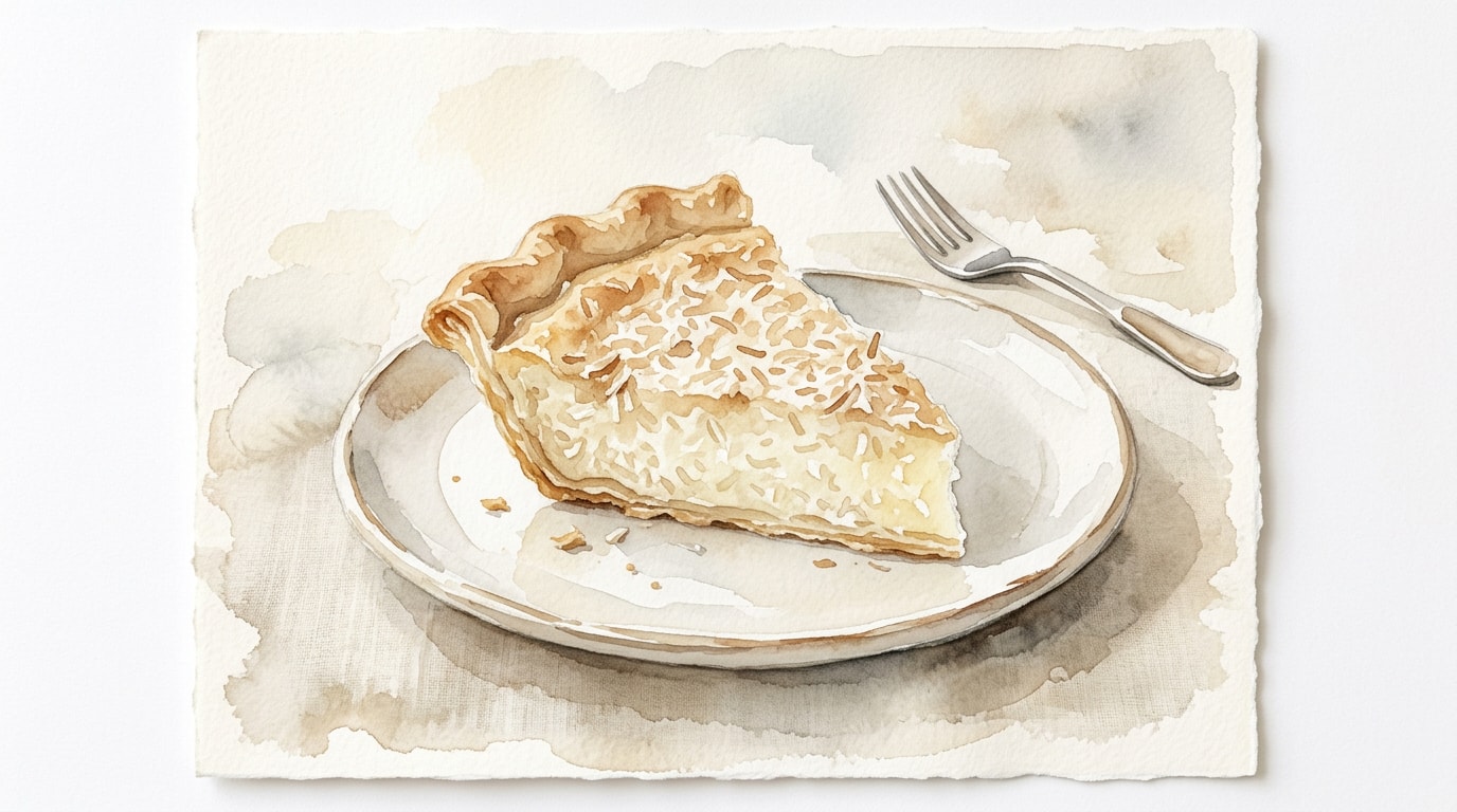 Classic Coconut Custard Pie