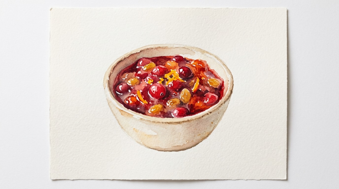 Classic Cranberry Sauce with Orange and Golden Raisins