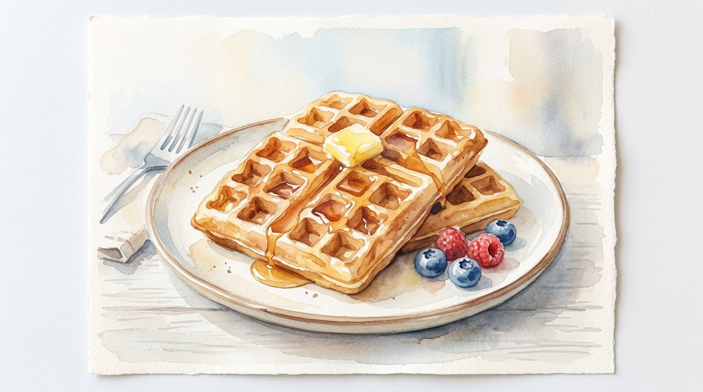 Classic Crispy Buttermilk Waffles