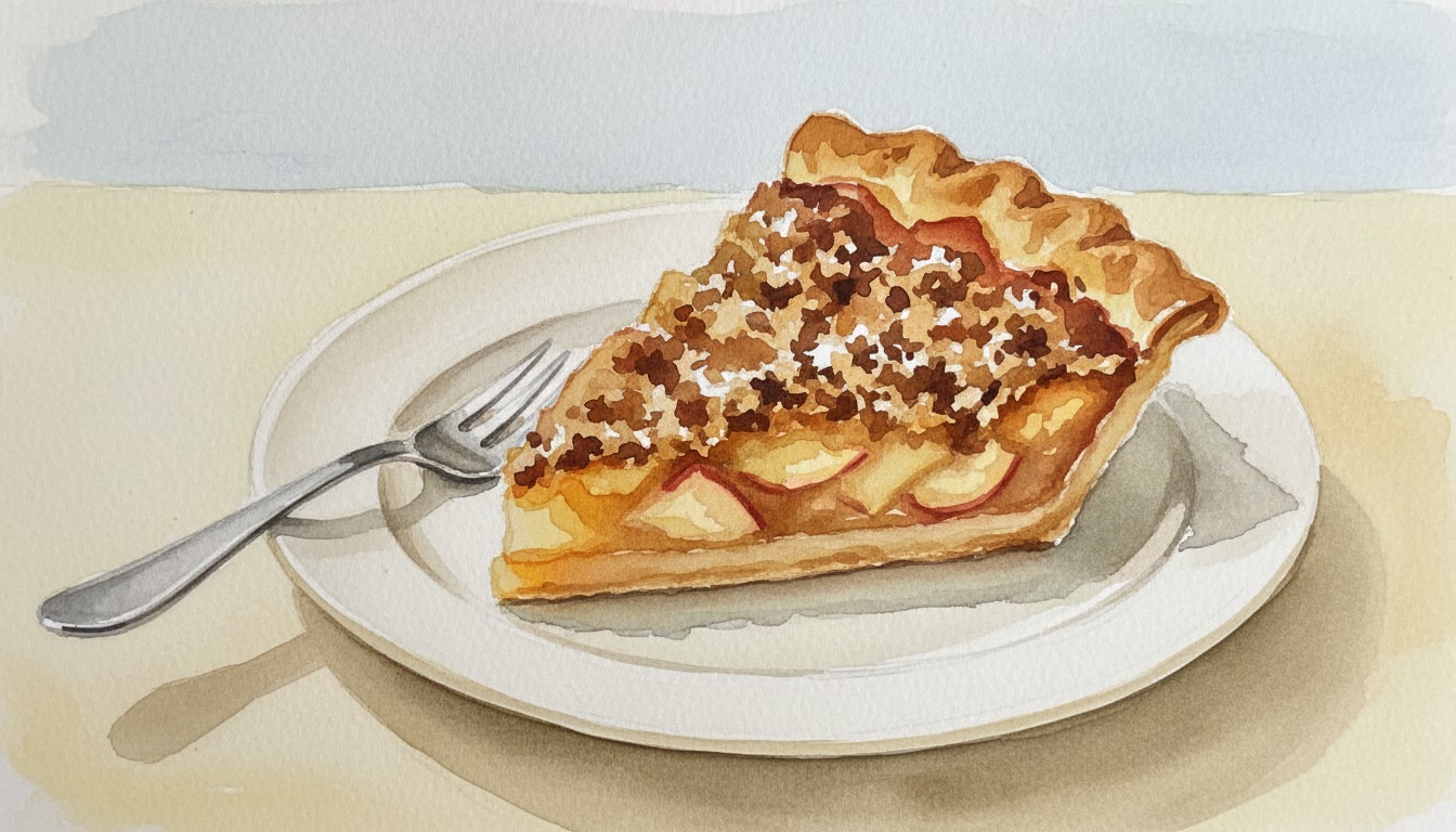 Classic Dutch Apple Pie with Walnut Streusel