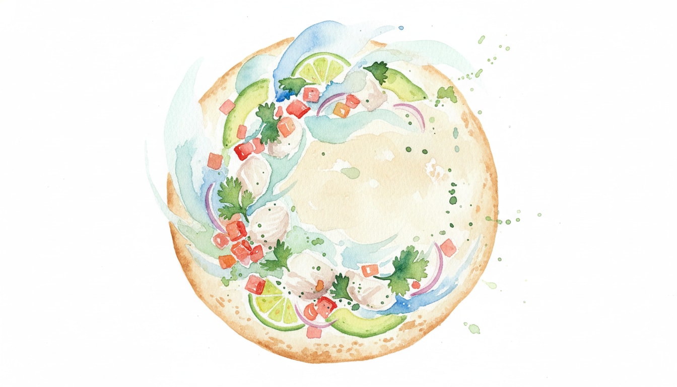 Classic Fish Ceviche Tostadas